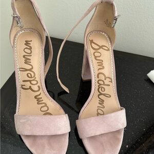 Sam Edelman blush pink block high heels